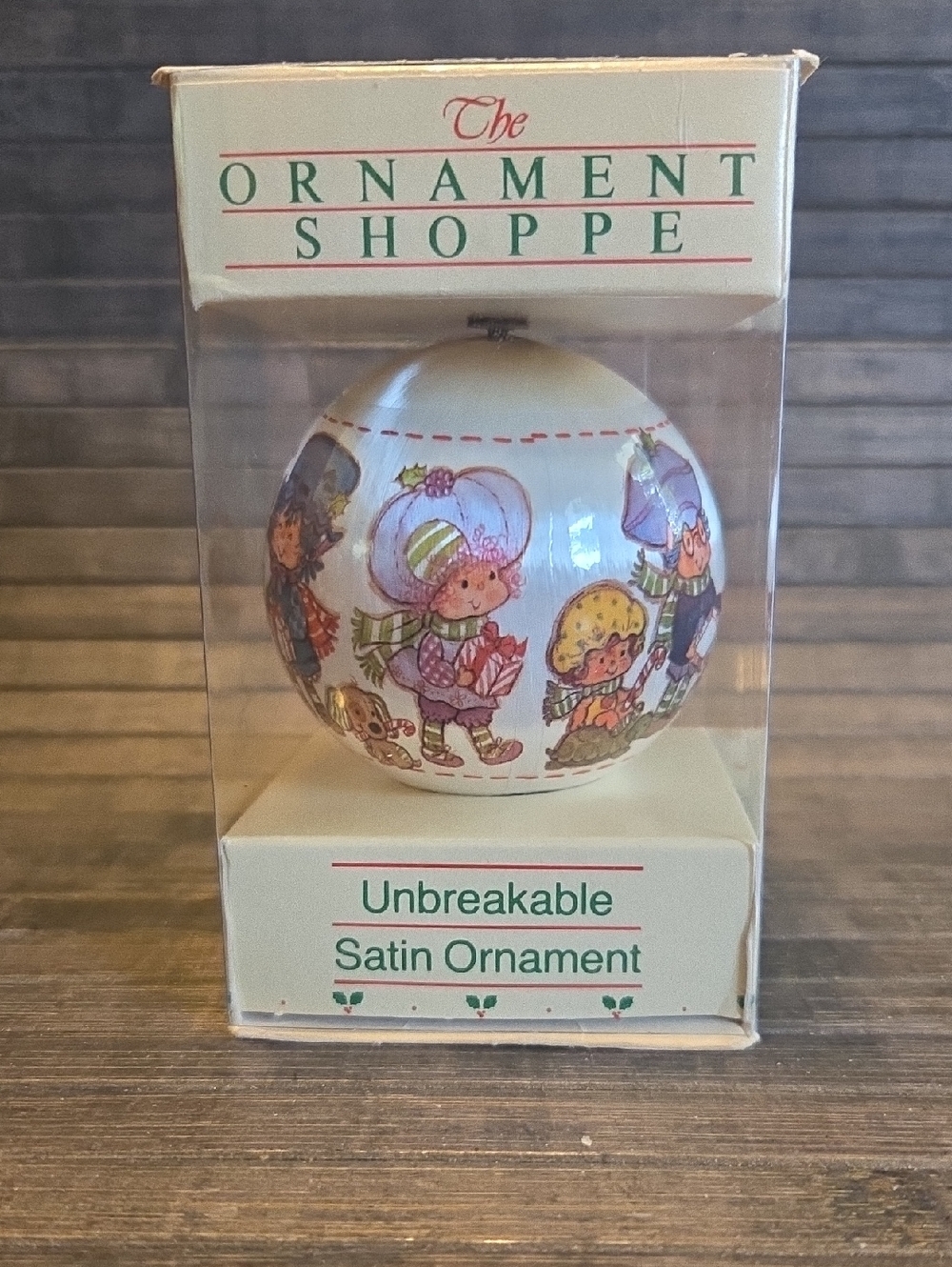 Vintage Strawberry Shortcake Satin Ornament NIB